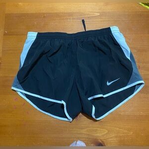 Nike Black and White Running Shorts (e)